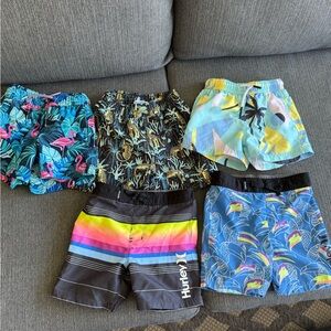Lot of 3T Swim Shorts - Hurley, RuggedButts, etc